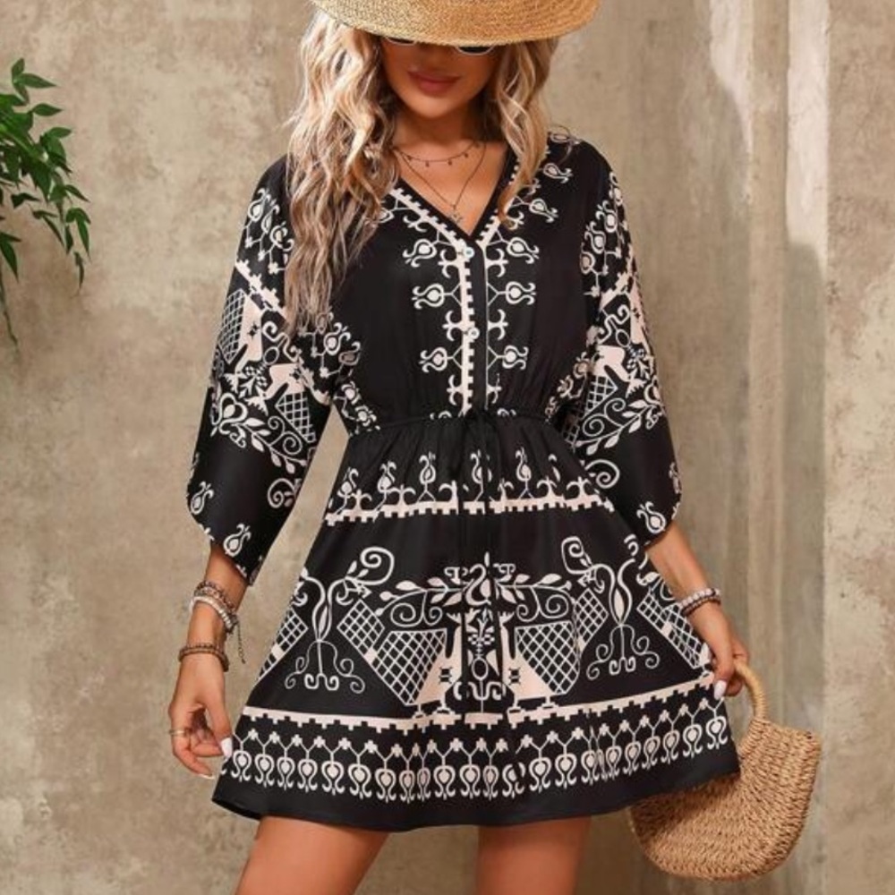 NWT LUNE DRESS and COVERUP